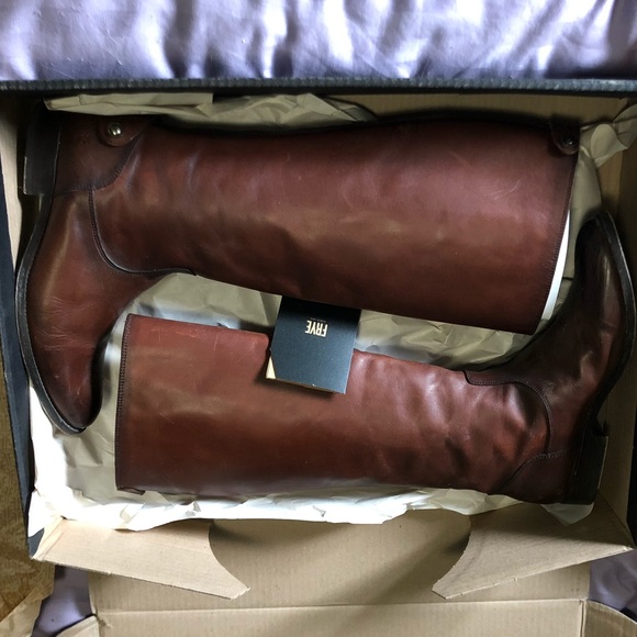 Frye Leather Boots Knee High-WILL TRADE FRYE BOOTS - Picture 6 of 12